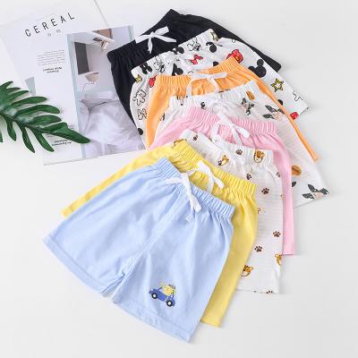 China Breathable children's clothing 80-120cm cotton boy shorts pants children can open the crotch pants casual children's summer baby shorts for sale