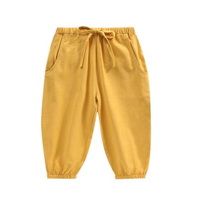 China Viable children's spring new children's pants in pure color casual harem boys and girls for sale