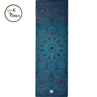 China Yoga Exercises Logo Suede Microfiber Eco Natural Rubber High Density Custom Ultra Thick Gymnasium Yoga Mat for sale