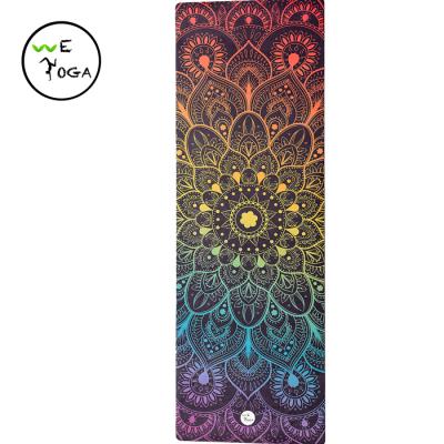 China Yoga Exercises Design Your Own Custom Digital Printed Tape Suede Eco Friendly Yoga Mat for sale