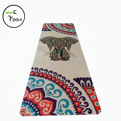 China Colorful Anti-slip Natural Organic Non-Toxic Eco-Friendly Yoga Exercise Eco Jute Yoga Moving Mat for sale