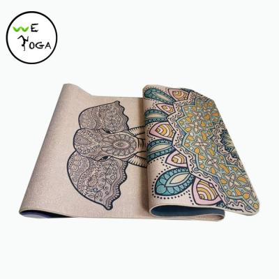 China Eco-Friendly Mat For Fitness Slim Yoga Pilates Jute Yoga Exercise Gym Mats Eco-friendly Natural Non-slip Mats for sale