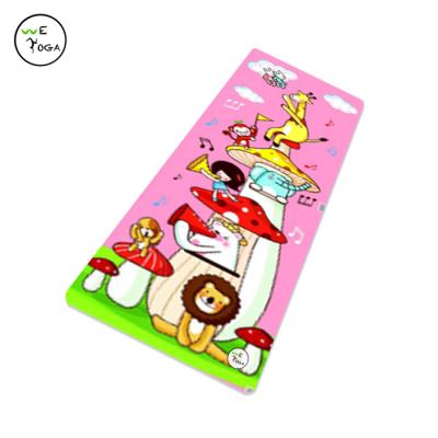 China Yoga Exercises Eco-Friendly Cute Kids Yoga Mat Print Pattern Microfiber Yoga Mat Rubber Yoga Mat Thank You Online for sale