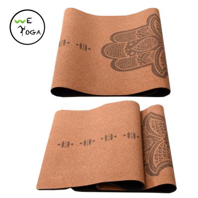 China Yoga Exercises Popular Custom 100% Natural Latex Cork Yoga Mat Eco-Friendly For Sale From Portugal for sale