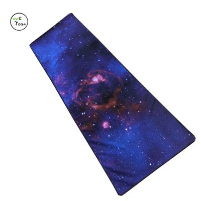 China Durable Custom Non Slip Microfiber Suede Yoga Mat Towel Printed Yoga Mat Custom Logo for sale