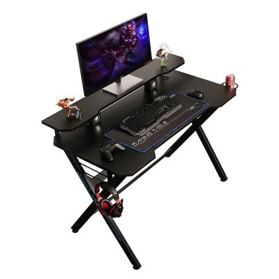 China Ergonomic Mesa Gamer Gaming PC Desk Commercial Hot Selling Installation Workstation Gaming Furniture Computer Desk Table for sale