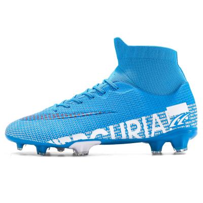 China Fashion\soccer comfortable\durable boots high top soccer shoes soccer shoes long nails high top boys and girls forming football shoes non-slip large size FO football shoes border for sale