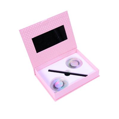 China Natural Soft Glueless Magic Eyeliner Self-adhesive Magnetic Liquid Eyeliner False Eyelashes Eyeliner Eyelash Set for sale