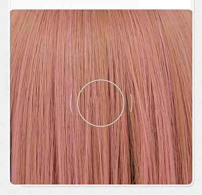 China Full Wave Headwear Hair Wigs 2021 New Pink Straight Hair Wig Girl Natural Short Female Silky Straight Cos Japanese Age Reduction Bobo for sale