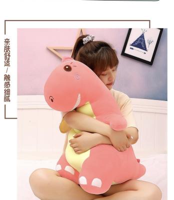 China 55cm Plush Toy Pink Dinosaur Lovers Soft Plush Stuffed Toy Factory Price Animal Soft Plush Stuffed Toy for sale