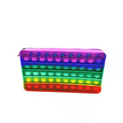 China POP 2021 New Design Eco-friendly Push Bubble Pencilcase Pop Toys Gifts For Kids Pop Up Bag for sale