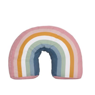 China Soft Pillow Travel Rainbow Plush Cartoon Kit Flight Pillow U Shaped Neck Pillow for sale