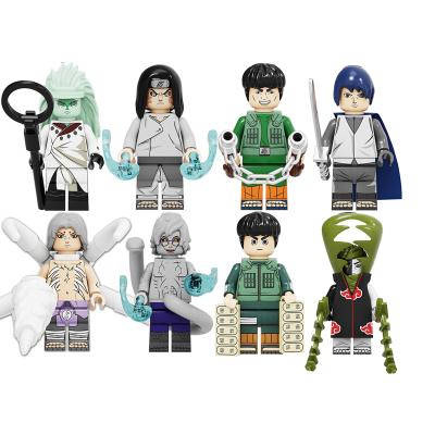 China City Series Cartoon Legoinglys Uzumaki Boruto Uchiha Sasuke Legoinglys Anime Campable Action Figures Building Blocks Kids Toys Mini for sale