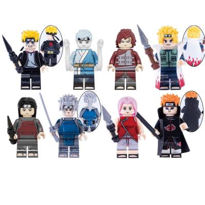 China The Movie Series Collectible Toys Gaara Haruno Sakula Mitsuki Comic Building Block Mini Anime Action Figures for sale