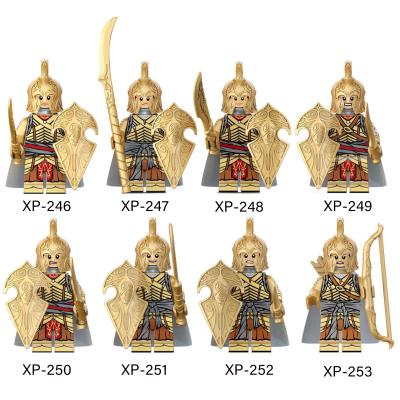 China Construction Toy Wholesale KT1040 Dwarf Military Medieval Knights Lord of the Rings Toys Building Blocks Bricks Gifts for Kids for sale