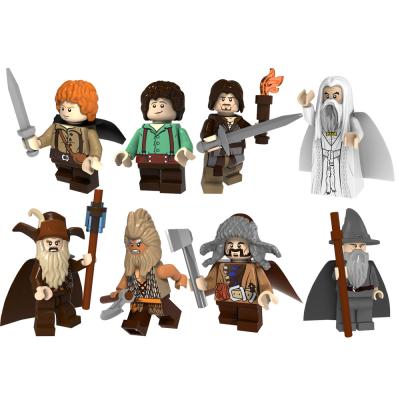 China Lord of the Rings Characters Sam Aragon Gandalf Superhero Mini Figures Building Blocks City MOC Series for sale