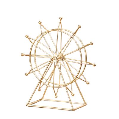 China Nordic Europe Metal Opens Black Creative Home Furnishings Ferris Wheel Ornaments Rotating Home Table Gifts For Christmas for sale