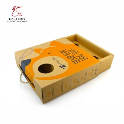 China Recyclable Custom Printed 100% Recyclable Cardboard Paper Drawer Box With Handle for sale