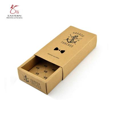 China Wholesale Recyclable Kraft Paper Bow Tie Box / Bow Tie Packaging for sale