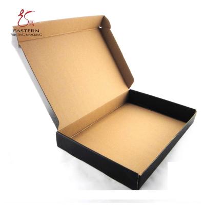 China Special Recyclable Fashion Corrugated Custom Logo Flat Cardboard Clothes Packaging T-shirt Paper Box for sale