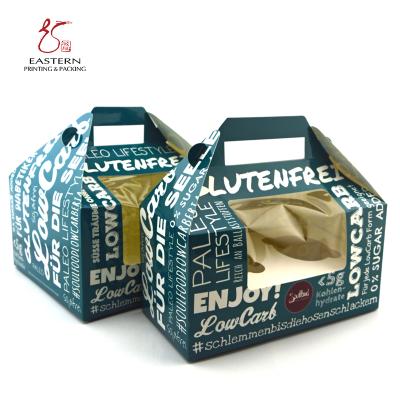 China Fancy Custom Recyclable Cupcake Box for sale