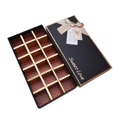 China Handmade Custom Maker Paper Packaging Chocolate Box With Insert for sale