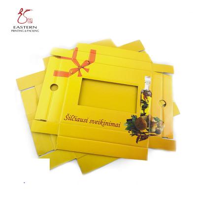 China Recycled Materials Bottom&lids Custom Folding Corrugated Fruit Packaging Box for sale