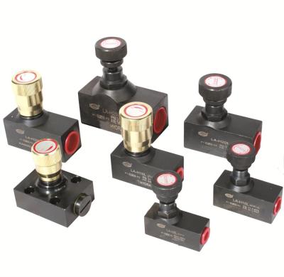 China Casting Governor Flow Control Valve Check Throttle Needle Valve LA-H8L/H10L/H16L/H20L/H25L/H32L One Way Restrictive Valve LA Type for sale