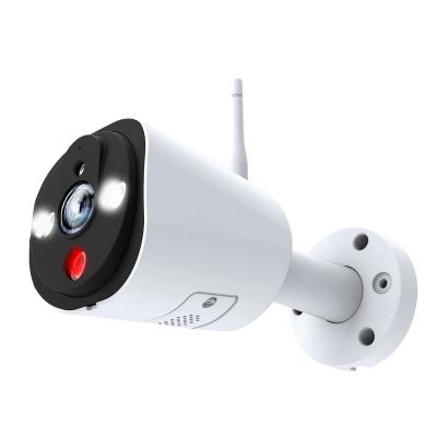 China New WiFi NIGHT VISION Outdoor Waterproof IP Camera Alarm 1080p 1080p 3pcs IP Speaker WiFi Camera Alarm Two Way White Led Siren AI Camera for sale