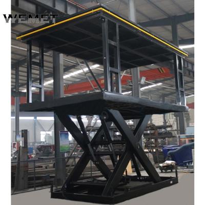 China home garage car lift double parking car lift portable hydraulic scissor car elevator Te koop