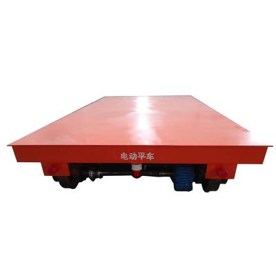 China Electric Automatic Battery Operated Flat Transfer Cart Stainless Steel Four-Wheel 5-400T for sale