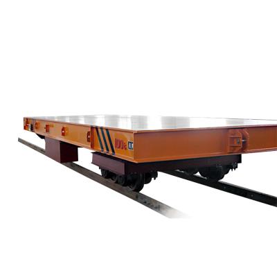 China 100t Electric Trackless Flat Transfer Cart Stainless Steel Four-Wheel 5-400T 1 Year Warranty Te koop