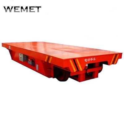 China Wemet Industrial Flat Transfer Cart Transfer Four-wheel 5-400T 1 Year Warranty Te koop