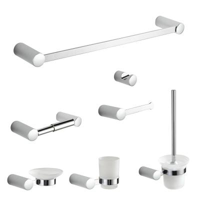 China Modern Design Hardware Chrome 4-Piece Bathroom Hardware Accessories Wall Mounted Set for sale