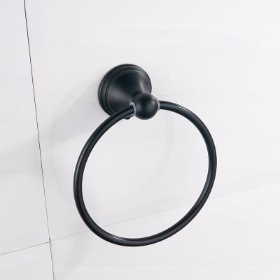 China GLOBE Wall Mounted Home Accessories Eco-friendly Bathroom Hotel Towel Rack Zinc Alloy Towel Ring for sale