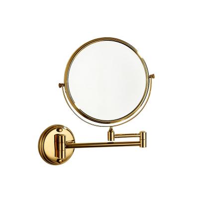 China 2-Face Gold Bathroom Mirror Beauty Mirror for sale