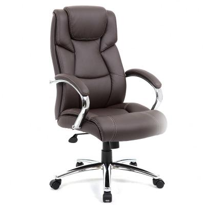 China Chaoya Modern Ergonomic Black Leather Swivel Chairs PU Living Room Computer Office Furniture Rotating Chairs for sale