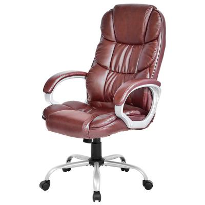 China Sillas De Oficina High-quality Sillas De Oficina High-quality Swivel Chair Executive Office Rotating Leather Chair With Armrest for sale