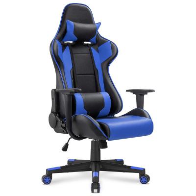 China Manufacturer Direct Sale High Back Swivel Computer Silla Gamer Chair Swivel Gaming Adjustable Chair (Size) With Footrest for sale