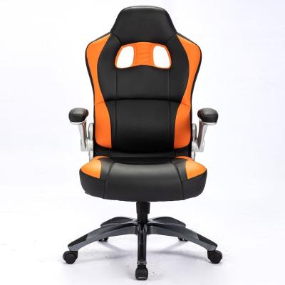 China Cadeira Gamer High Back Adjustable Back Ergonomic Gaming Chair Leather Gaming Chair Office Gaming Chair With Flip Up Arm for sale