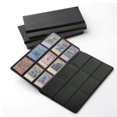 China Cards Binder Leather Folder Trade Album 9-Pocket Card Game PU Photo Strip Elastic Trading Card Binder 4-Pocket Elastic for sale