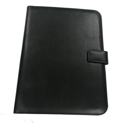 China Simple Office Manager Folder With PU Folder Magnetic Snap Leather Business Meeting Folder for sale