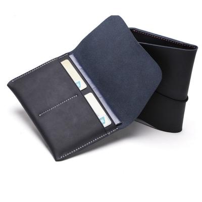 China Vintage Passport Holder Protector Wallet Business Card Genuine Leather Soft Genuine Leather Passport Cover for sale