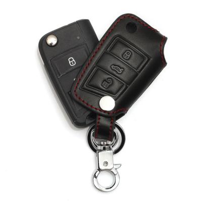 China Fashion Automotive Leather Key Pack / Customize Car Key Case New Design for sale