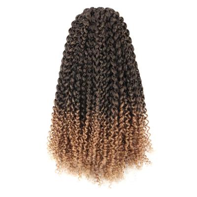 China Toyotress Passion Curly Twist For Popular Ombre Water Wave Brown Crochet Braids Synthetic Hair Extensions Braiding for sale