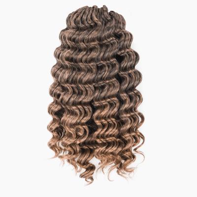 China Toyotress Curly Deep Wave New Arrival Synthetic Crochet Curly Hair Braiding Extension for sale