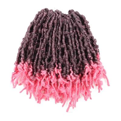 China Popular 24 Inch Butterfly Locs Crochet With Long Ends Faux Curly Distressed Soft Passion Twist Hair Synthetic for sale