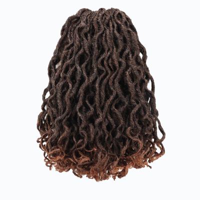 China New Product Toyotress Color Toceana Locs Ombre Curly Kinky Curly Crochet Hair 18inch Crochet Braid Hair For Women for sale