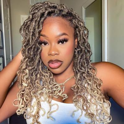 China Ombre Kinky Curly Toceana Locs Jamaican Curly Bounce Fluffy Twist Crochet Braids Synthetic Hair Extensions Braid Kinky Curly Twists for sale