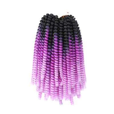 China Wholesale Short Curly Toyotress Bomb Twist Crochet Hair Spring Twist Hair Pre-twisted Passion Twist Crochet Braids for sale